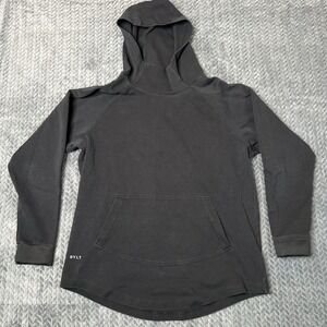 BYLT Drop Cut Pullover Hoodie Men Size Medium Black Performance